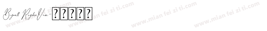 Bigwall RegularVersi字体转换